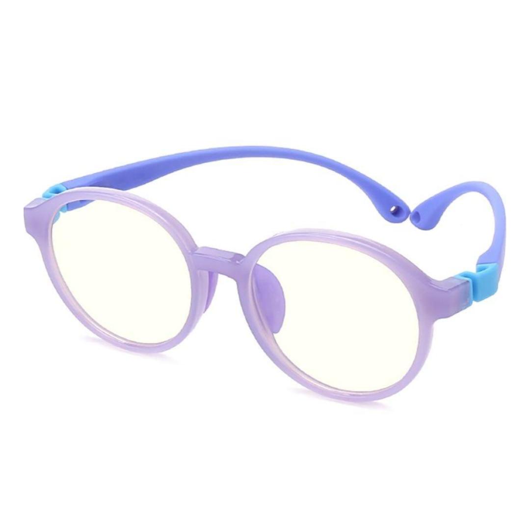 Purple anti blue ray glasses.